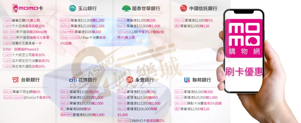 MOMO刷卡優惠