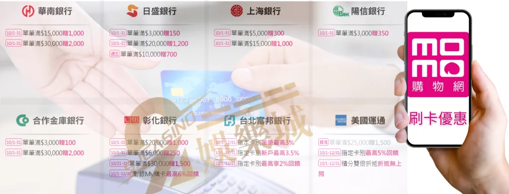 MOMO刷卡優惠