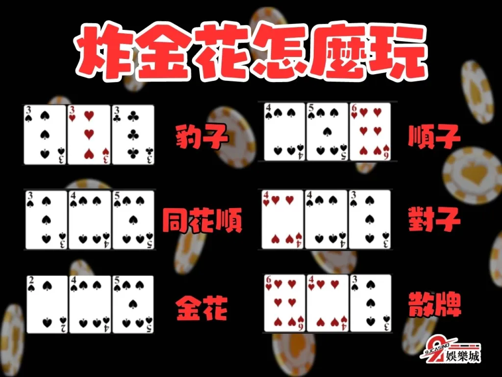 炸金花怎麼玩 炸金花倍率 電子撲克遊戲